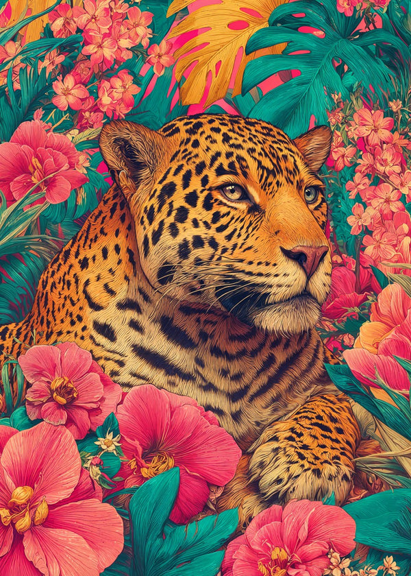 Jaguar in Paradise Bloom