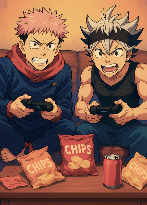 Asta from Black Clover and Yuji from Jujutsu Kaisen