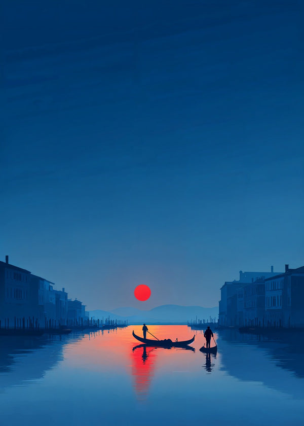Venice Gondola at Sunset