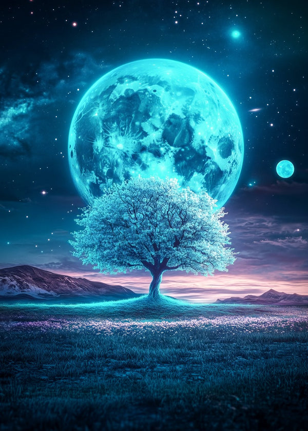 Blue Moon over Tree