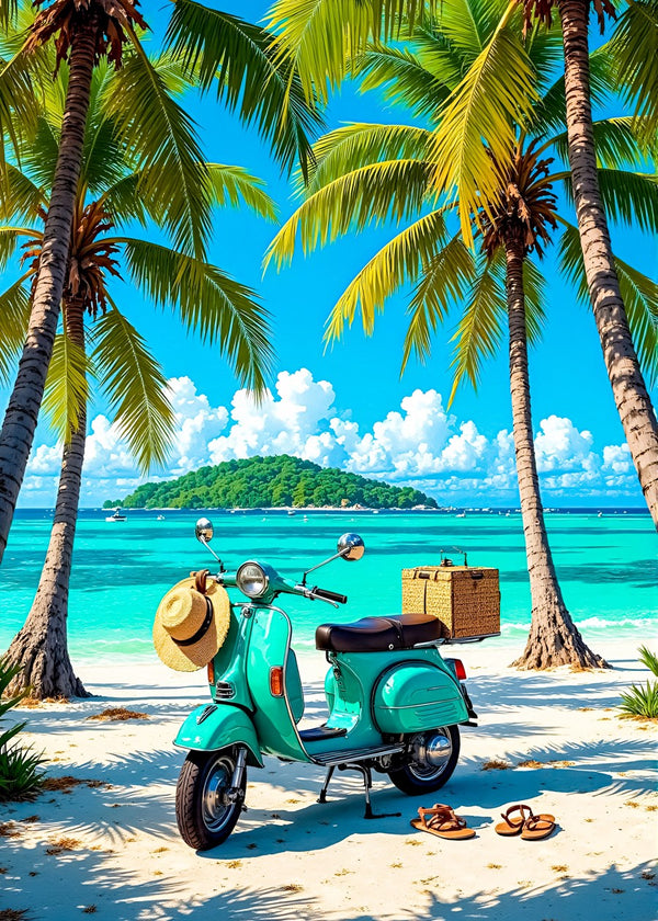Retro Beach Scooter