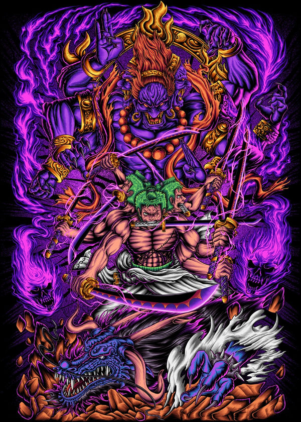 Nine sword style Asura Zoro