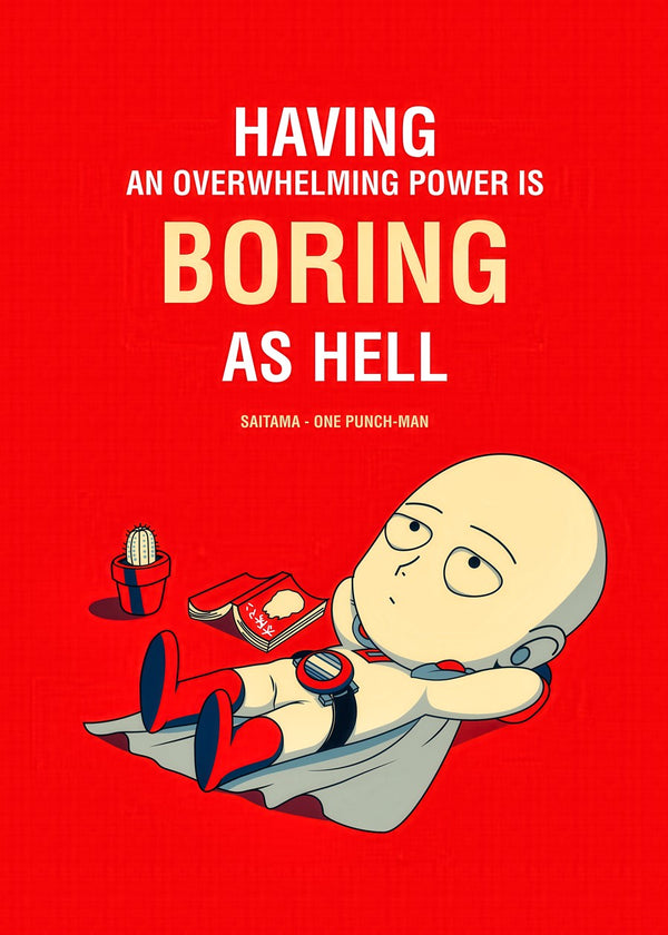 saitama having boring