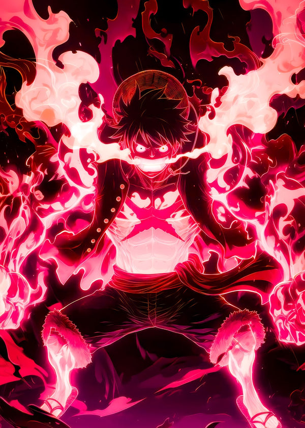 Luffy Flame Aura Form
