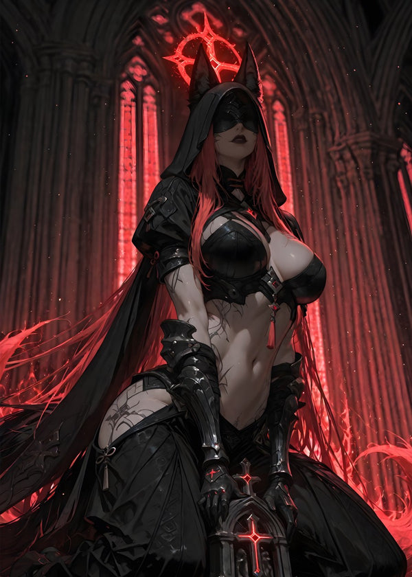 Dark Enchantress in the Crimson