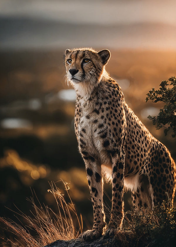 Cheetah at Sunset