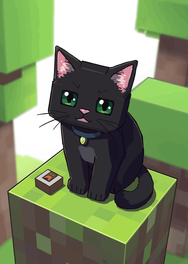 Minecraft black cat