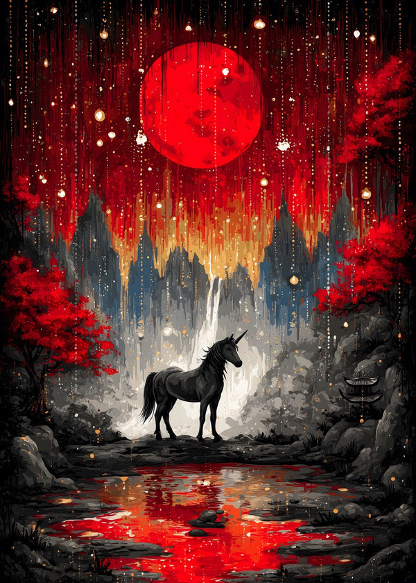 Crimson Moonlit Reverie
