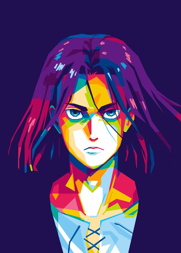 eren yeager pop art