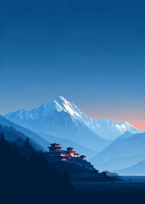 Temple in the Snowy Mountains