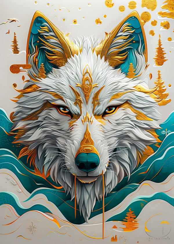 Kintsugi Spirit Wolf