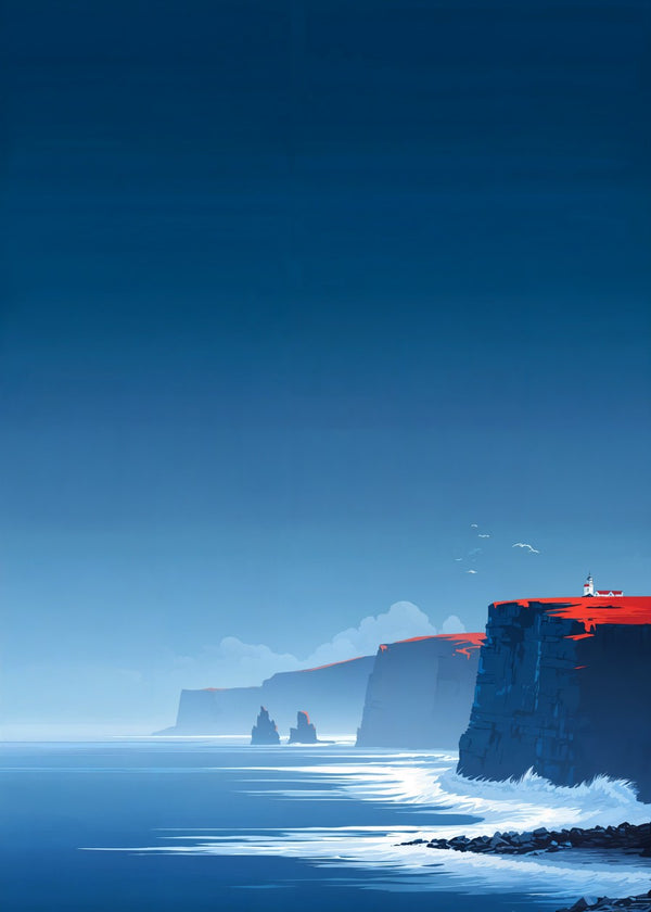 Sunset Over Coastal Cliffs