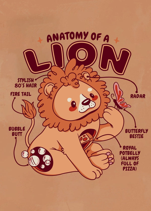Cute Lion Anatomy