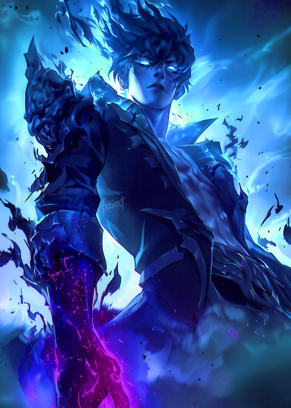 Blue Flame Anime Character