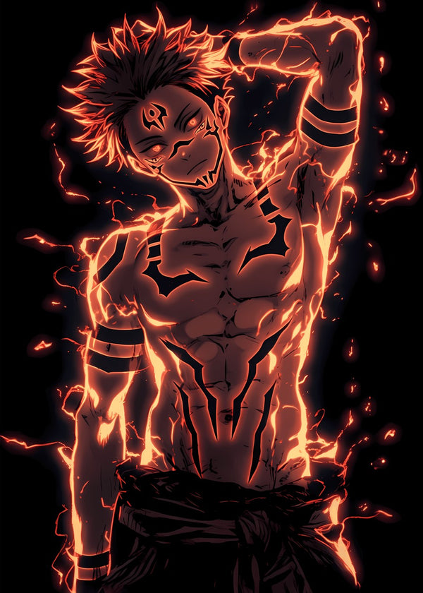 Ryomen Sukuna fire art, Jujutsu Kaisen
