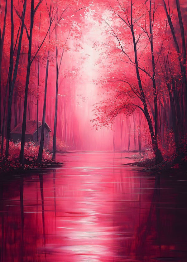 Enchanted Crimson Forest