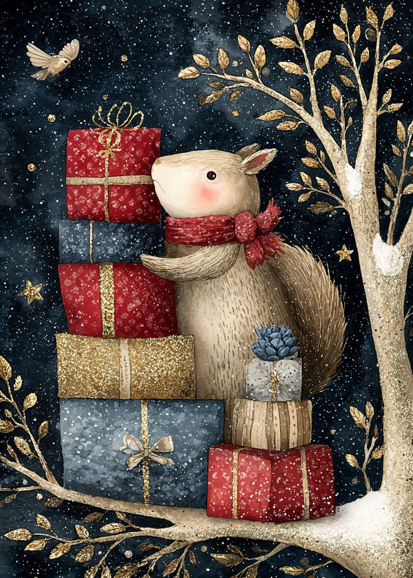 Christmas Squirrel Magic