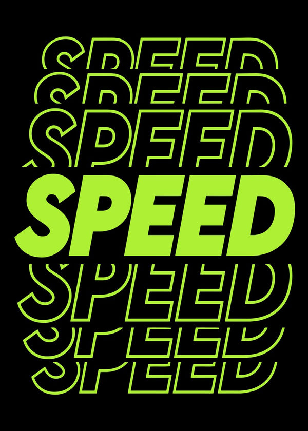 Speed Typography Neon Green