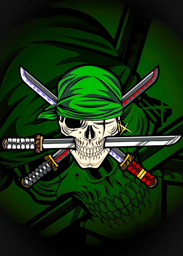 Zoro Pirate Skull Emblem, One Piece