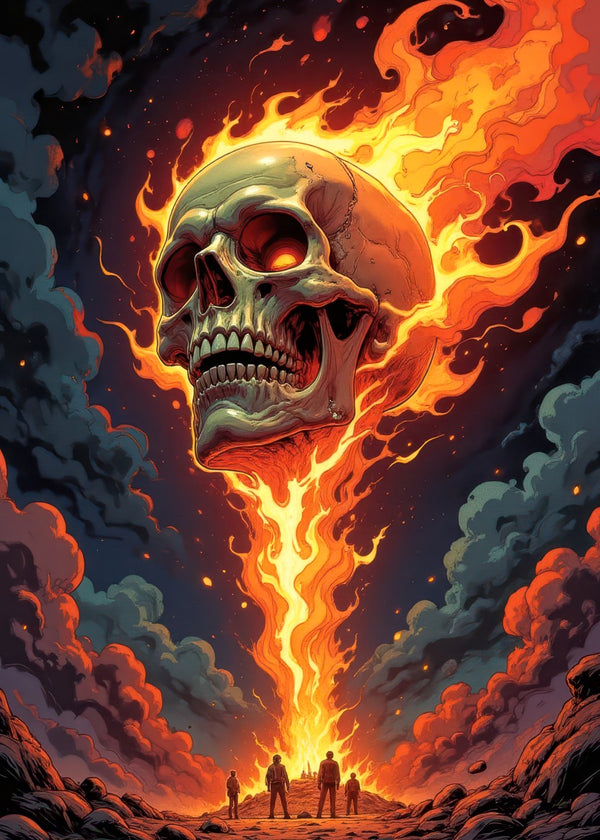 fire skull