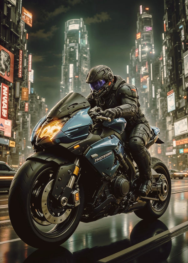 Cyberpunk Motorbike Kick It