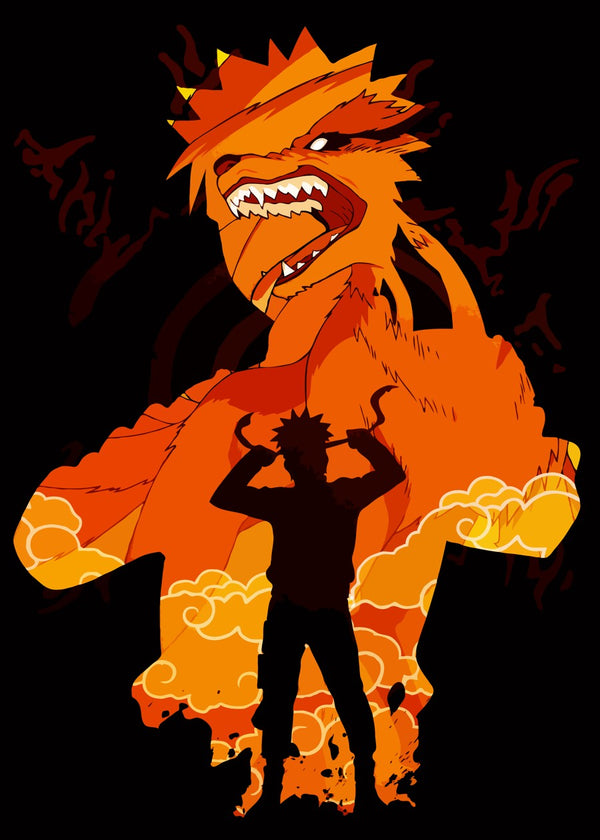 Silhouette Naruto Nine Tails