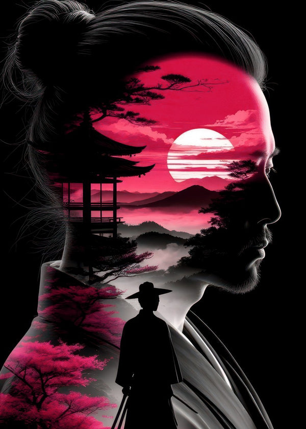 Samurai and Japanese Landscape