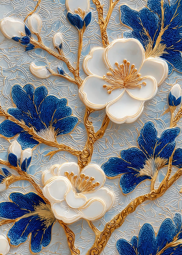 Porcelain Blossom Gold