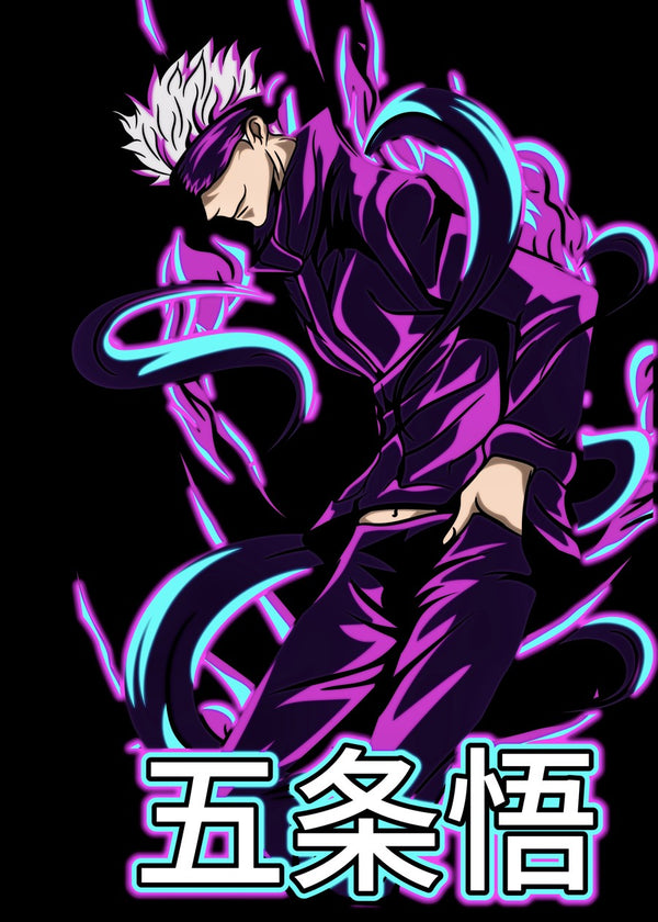 gojo satoru neon purple