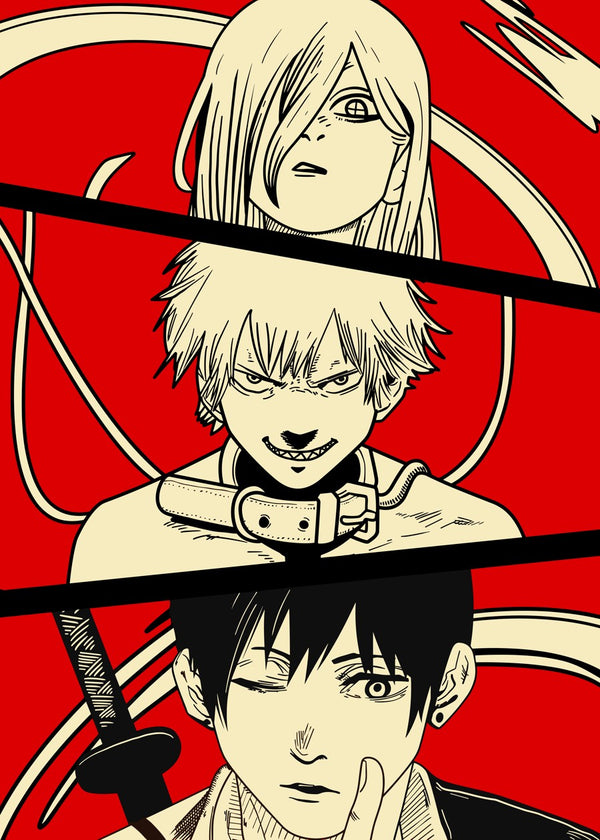 Chainsaw Man Trio Manga Power