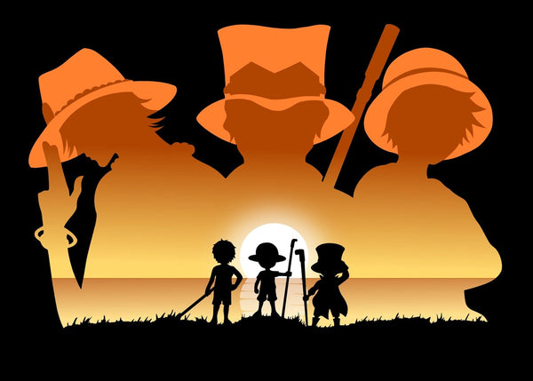 Ace, Sabo, and Luffy , One Piece