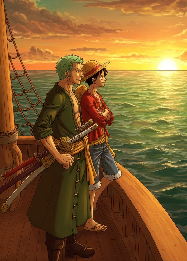 Monkey D Luffy and Roronoa Zoro, One Piece