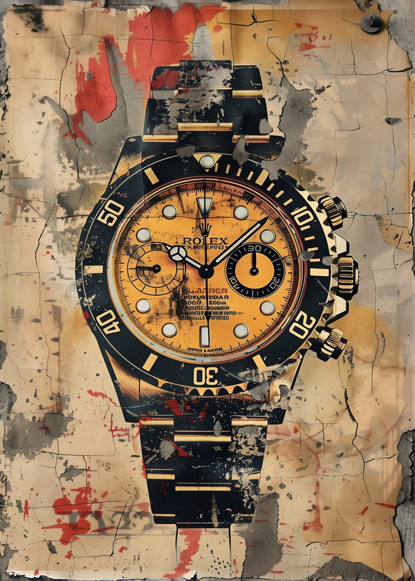 Distressed Rolex Daytona Art