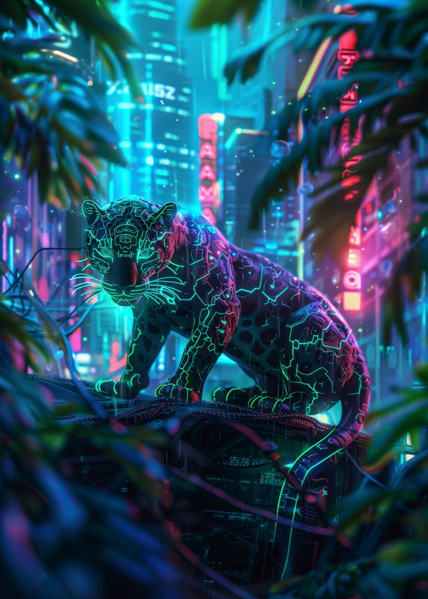 Neon Cat Cyberpunk Puma
