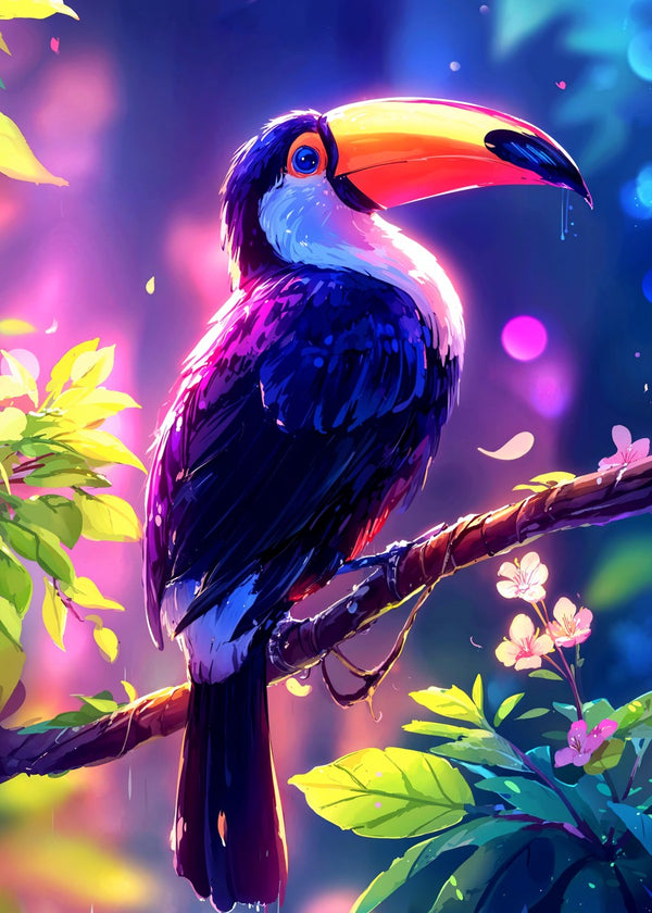 Toucan in Sakura Rainlight