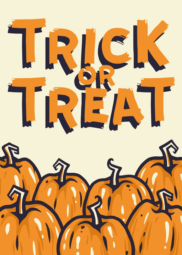 Trick or Treat Pumpkins Art