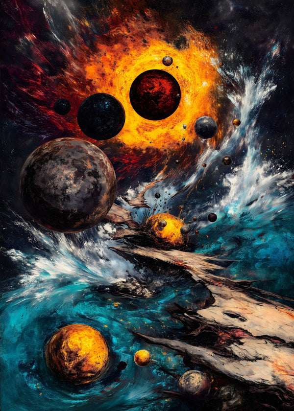 Celestial Symphony In Space