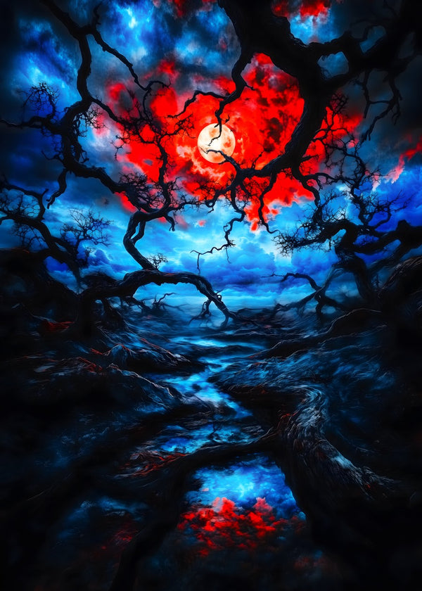 Crimson Moonrise