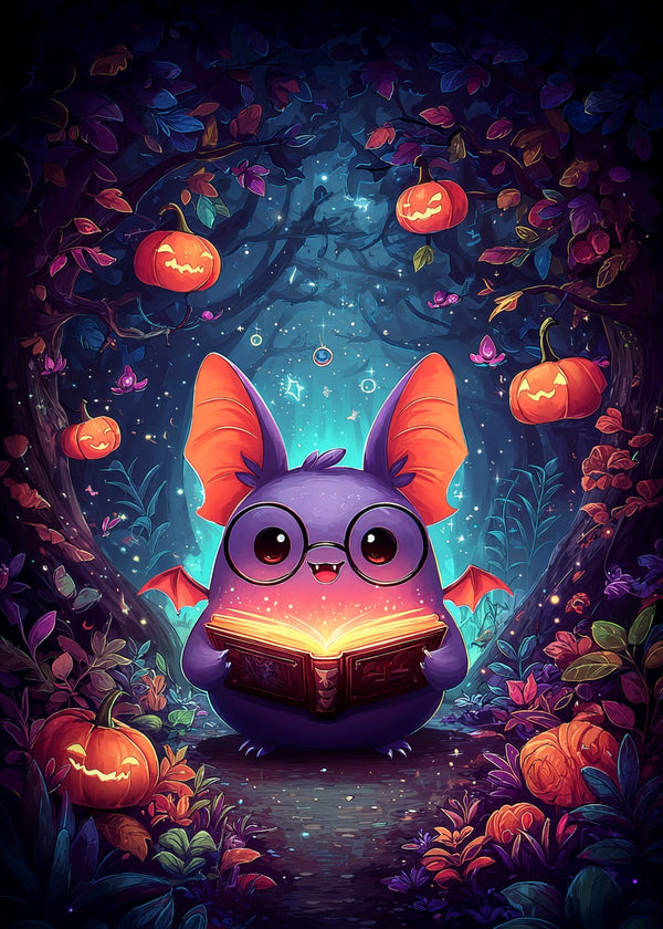 Bat Wizard and Spellbook