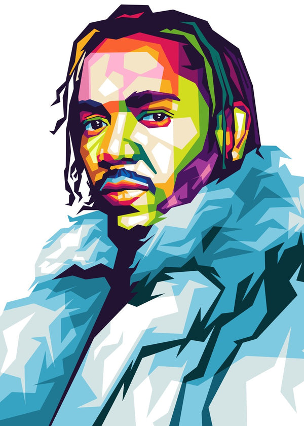 Kendrick Lamar Bold WPAP Art