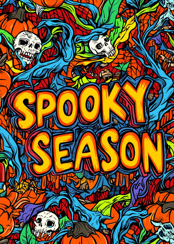 Spooky Season Doodle Collage