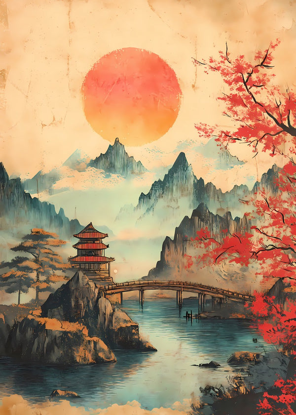 Vintage Japan Mount Fuji