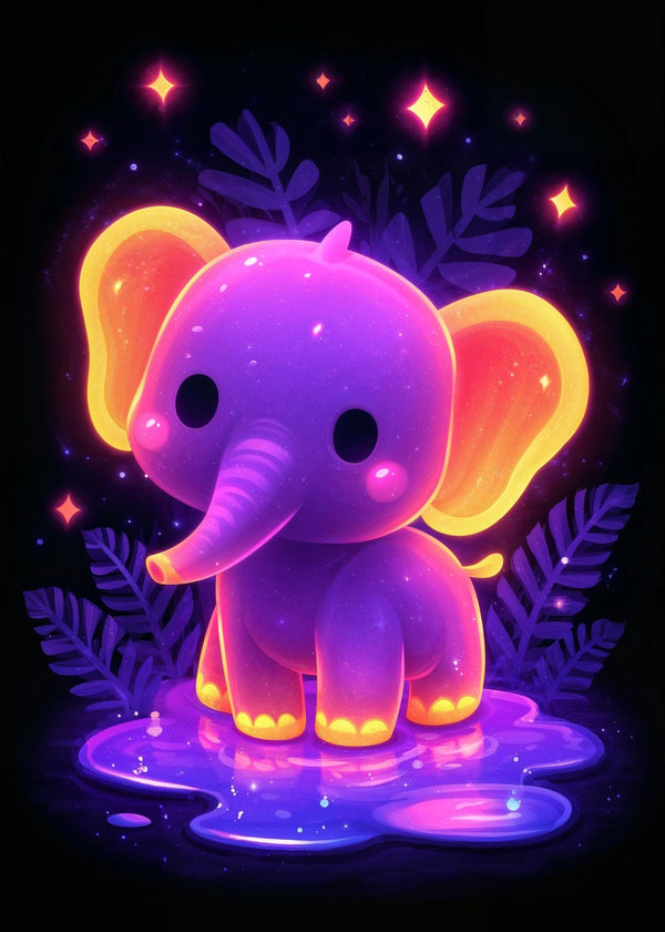 Neon Baby Elephant