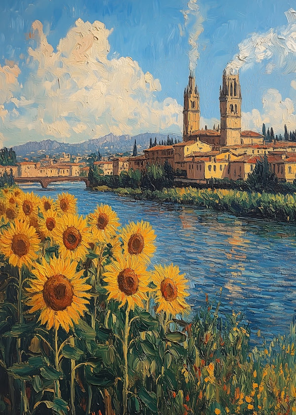Sunlit Sunflowers Serenity