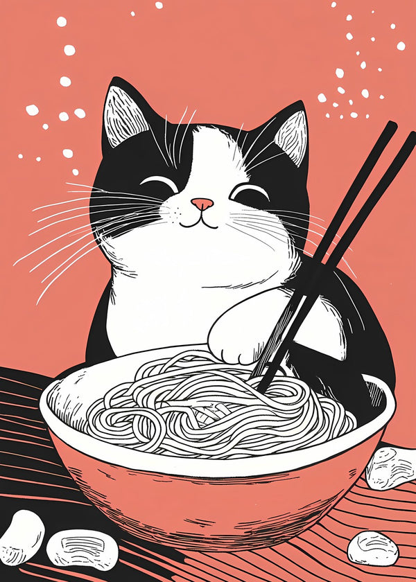 Cat Ramen Japanese Anime