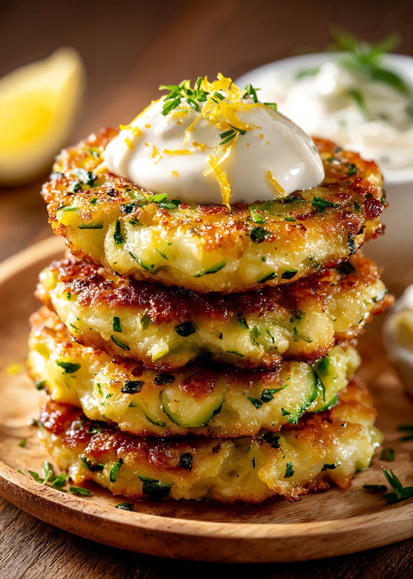 Zucchini Fritters Stack