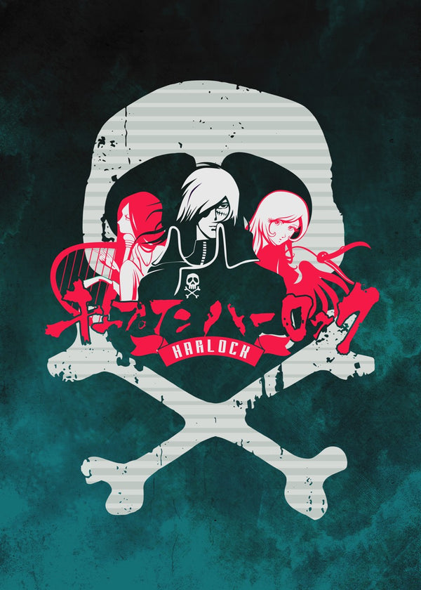 013 Harlock Skull Red