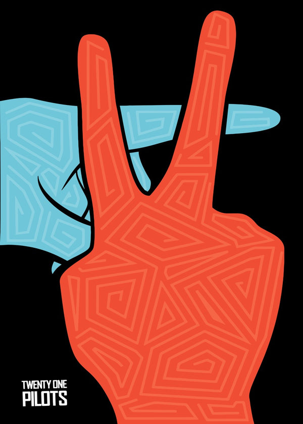 Peace Sign Hands Twenty One Pilots Art