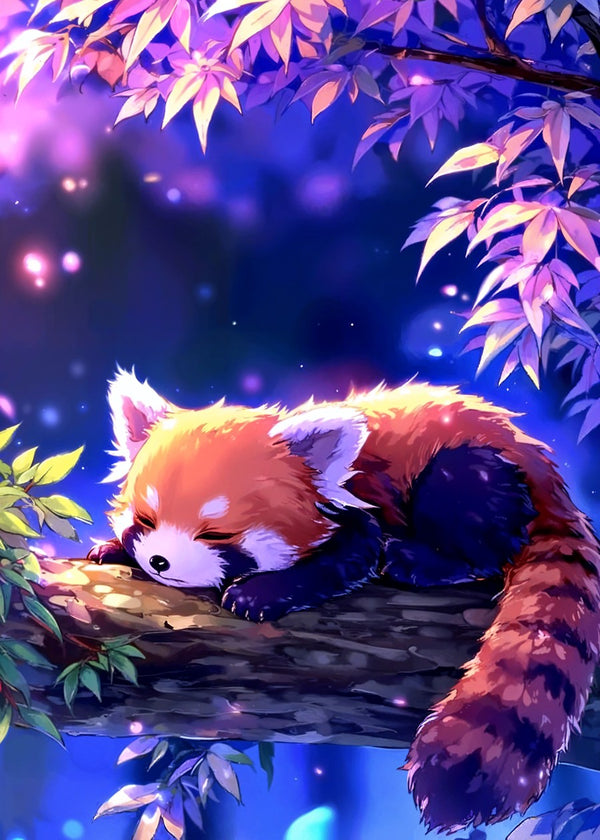Sleeping Red Panda Dream
