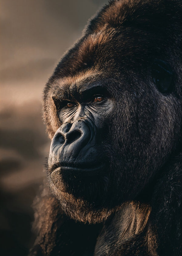 Gorilla in Golden Light